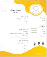 قالب رزومه 2 ساده و زیبا